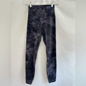 lululemon athletica Black Tie-Dye Leggings